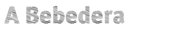 A Bebedera font preview
